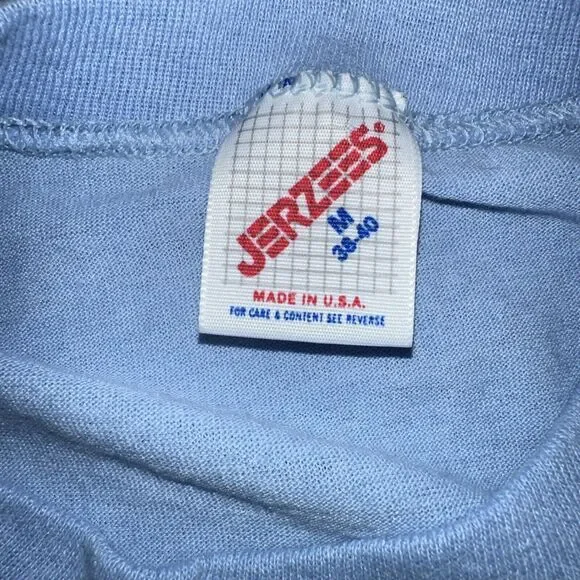 Vintage Jerzees Single Stich USA 50/50 t shirt Jugoslav seattle jr tamburitzans - Picture 3 of 5